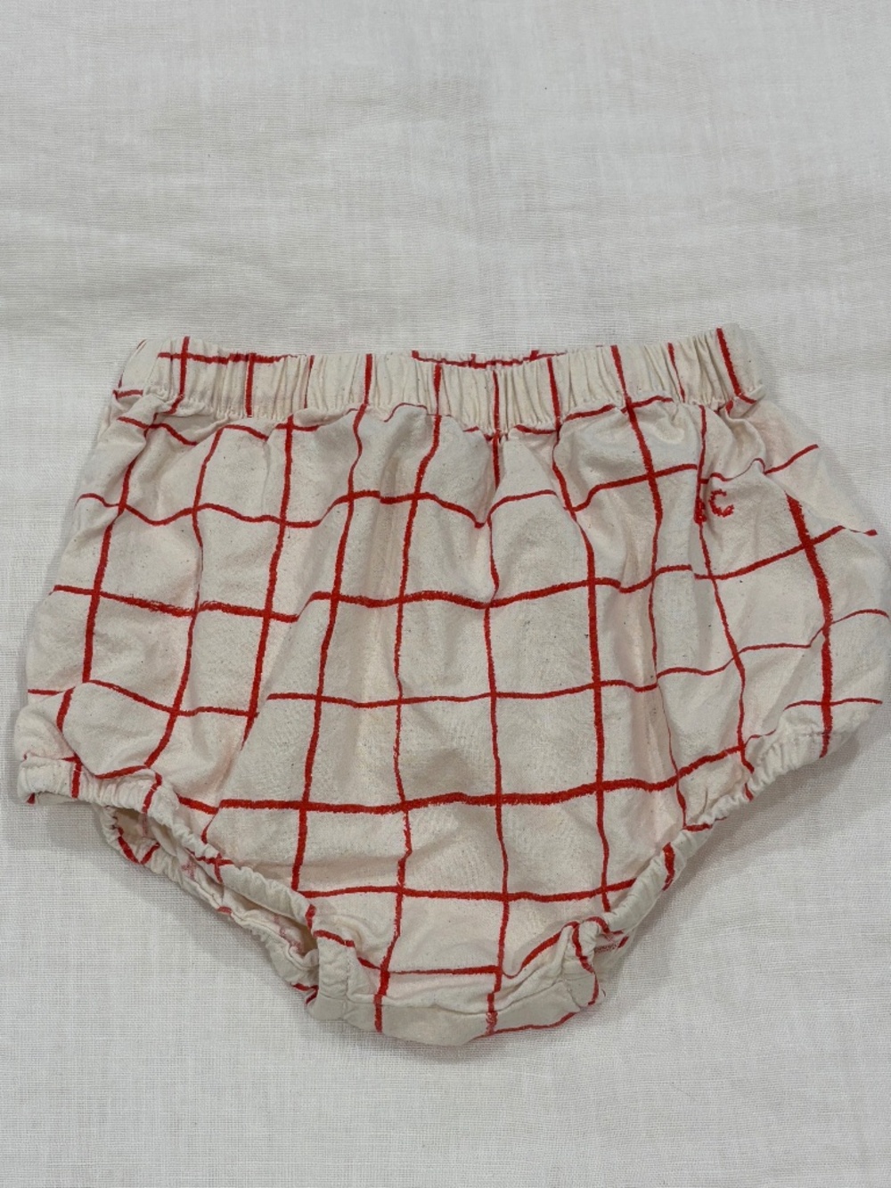 Bobo Choses Organic Cotton Grid Bloomers 12–18M